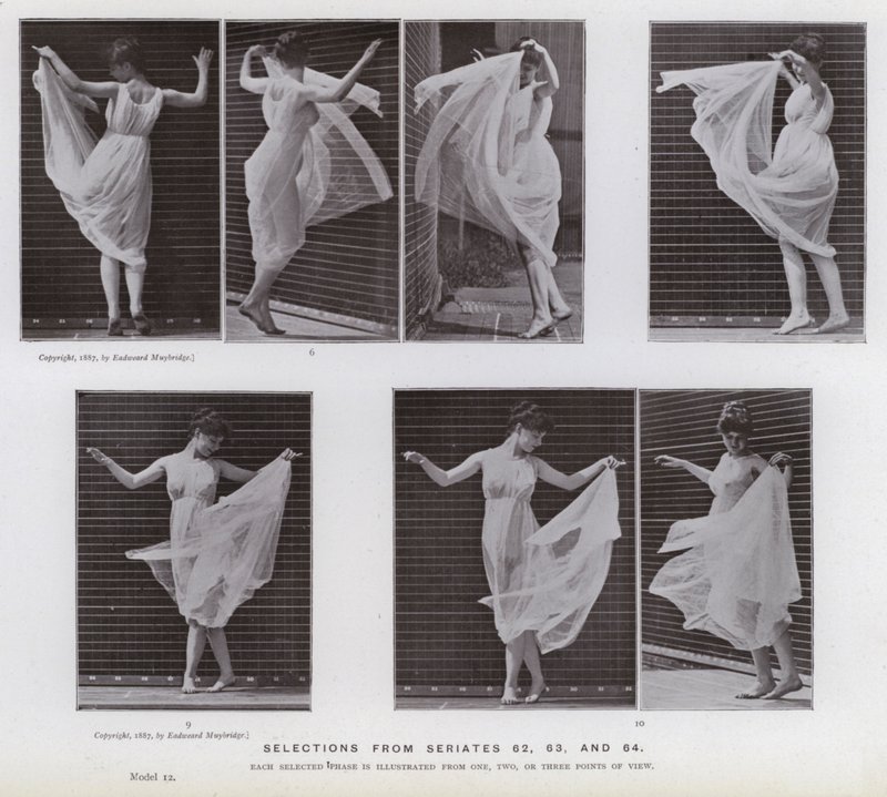 Az emberi alak mozgásban: Válogatás a 62-es, 63-as és 64-es sorozatból (f/w fotó) alkotó: Eadweard Muybridge