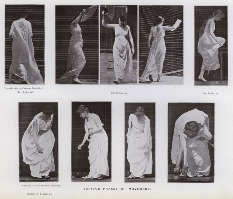 Mozgó emberalak: A mozgás különböző fázisai (f/w fotó) alkotó: Eadweard Muybridge