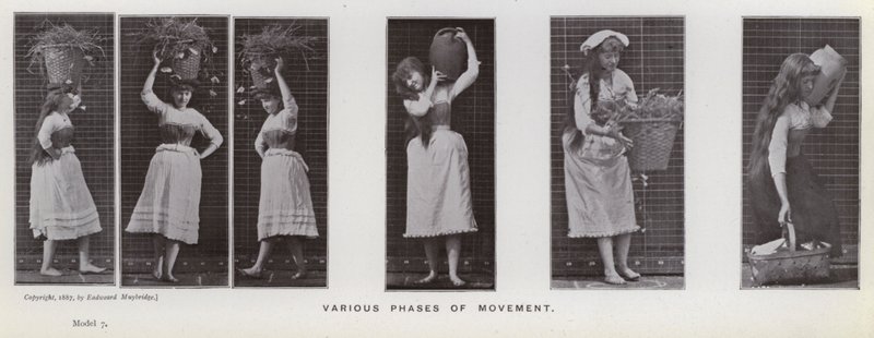 Mozgó emberalak: A mozgás különböző fázisai (f/w fotó) alkotó: Eadweard Muybridge