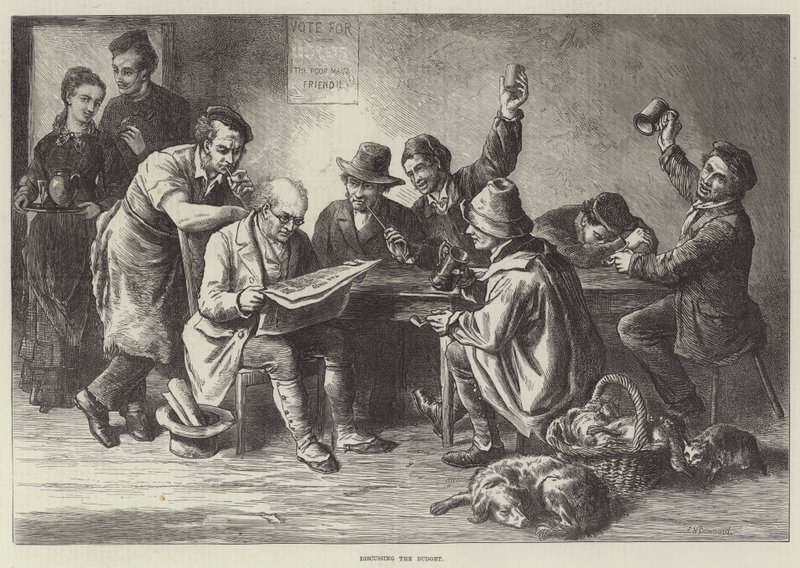 A költségvetés megvitatása alkotó: Ebenezer Newman Downard