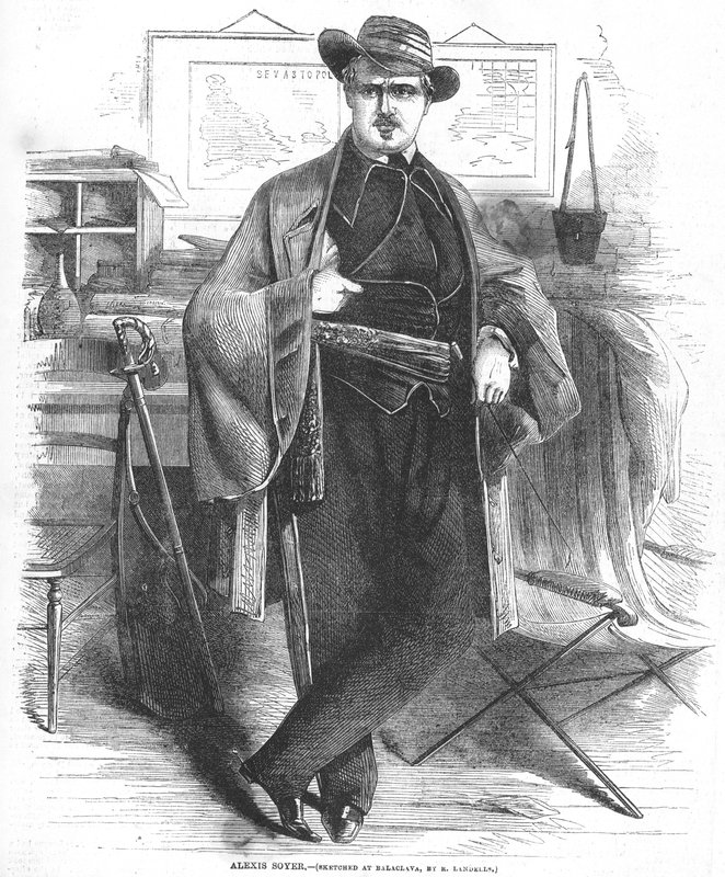 Alexis Soyer, vázlat Balaclavában alkotó: Ebenezer Landells