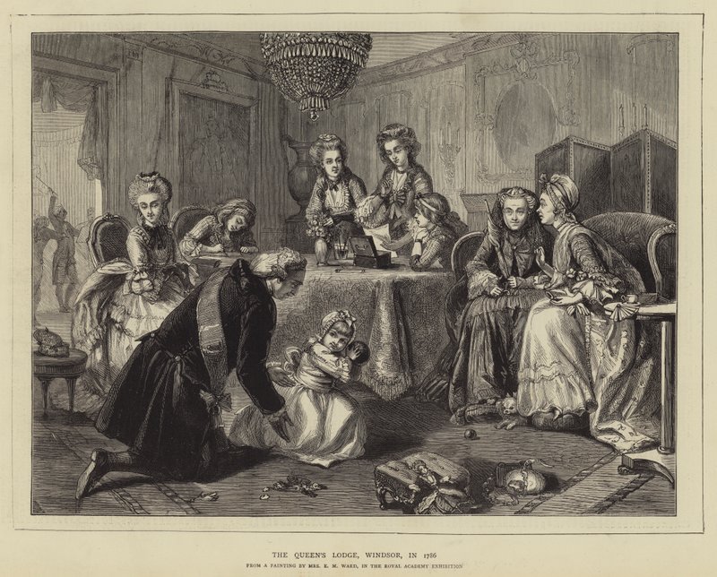 A királynő páholya, Windsor, 1786-ban alkotó: Edgar Melville Ward
