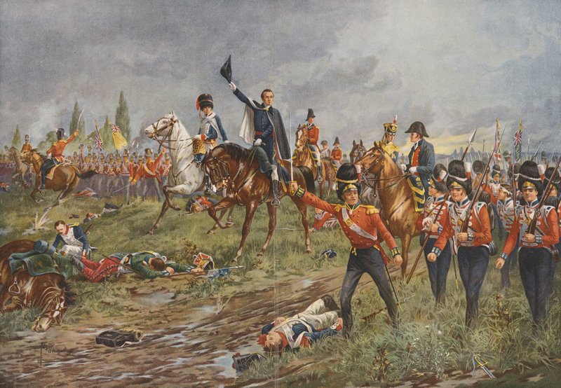 Az egész sor előre fog haladni! (színes litográfia) alkotó: Edgar Alfred (after) Holloway