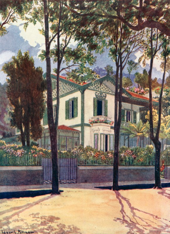 Frank H Walter úr lakóhelye, Petropolis (színes litó) alkotó: Edgar L. Pattison