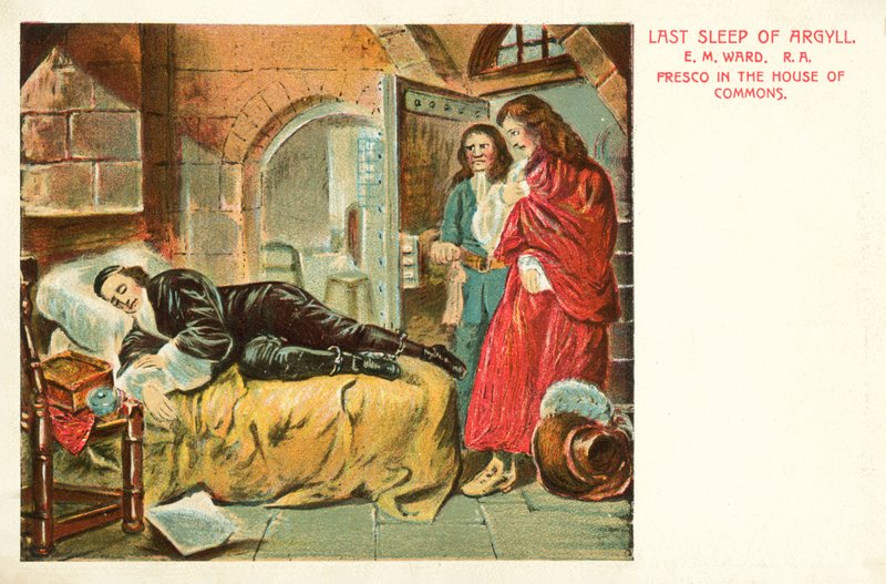 Argyll utolsó álma (színes litográfia) alkotó: Edgar Melville (after) Ward