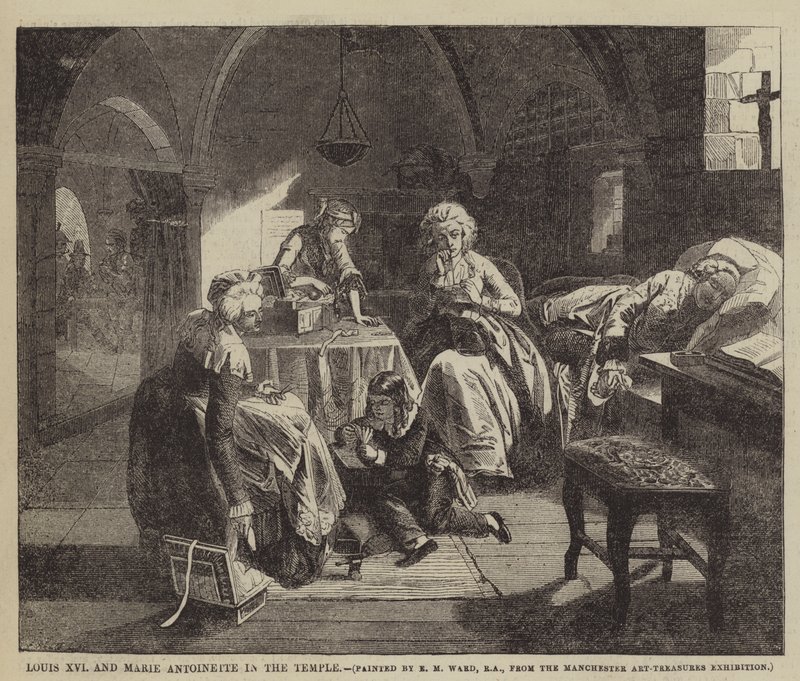 XVI. Lajos és Marie Antoinette a templomban alkotó: Edgar Melville Ward