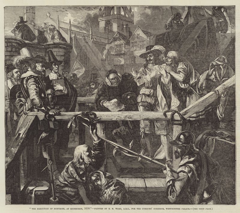 Montrose kivégzése Edinburgh-ban, 1650 alkotó: Edgar Melville Ward