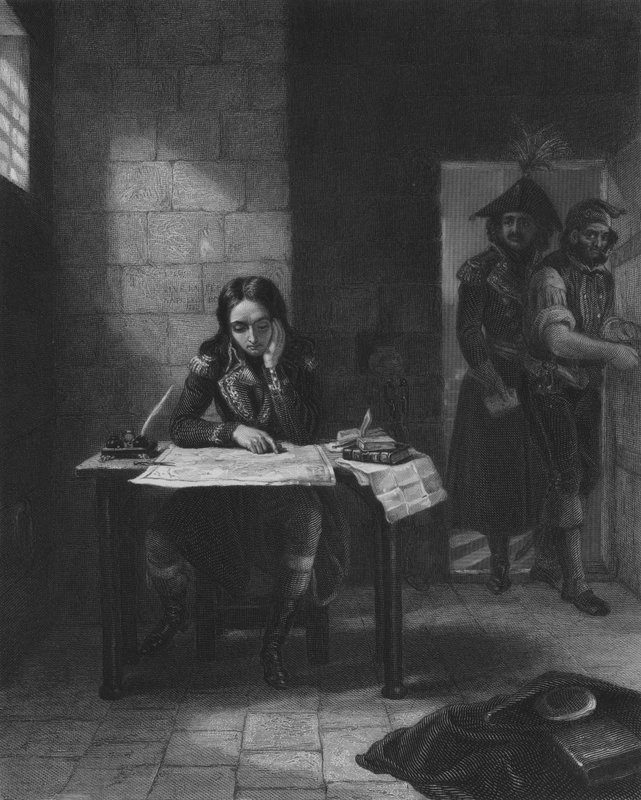 Napóleon a nizzai börtönben, 1794 alkotó: Edgar Melville after Ward