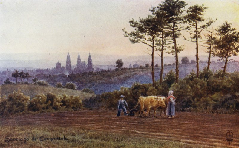 Észak-Spanyolország: Santiago de Compostela, Spanyolország alkotó: Edgar T. A. Wigram
