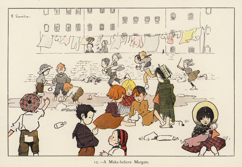 Egy képzeletbeli Margate (színes litó) alkotó: Edith Farmiloe