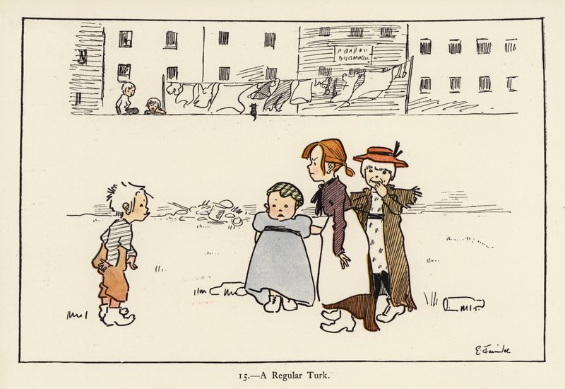 Rendes török (színes litó) alkotó: Edith Farmiloe