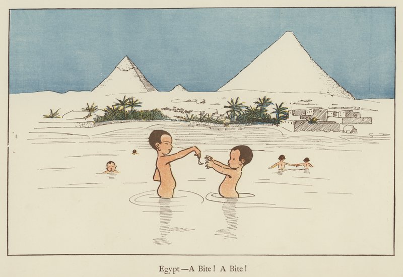 Egyiptom, egy falatot! egy falatot! alkotó: Edith Farmiloe
