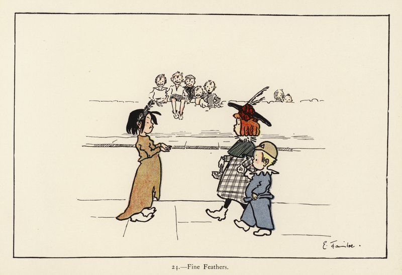 Finom tollak (színes litho) alkotó: Edith Farmiloe