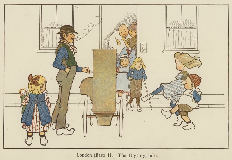 London (Kelet), az orgonacsiszoló alkotó: Edith Farmiloe