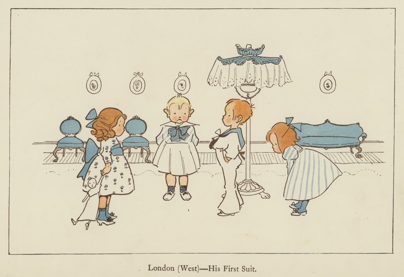 London (Nyugat), az első öltöny alkotó: Edith Farmiloe