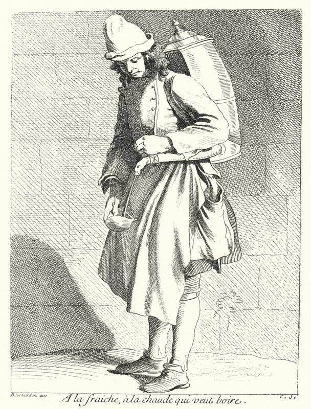 Hideg vagy meleg, aki inni akar (metszet) alkotó: Edmé (after) Bouchardon