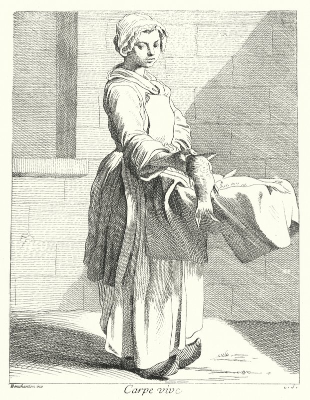Halárus (metszet) alkotó: Edmé (after) Bouchardon