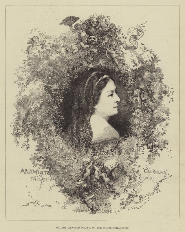 Madame Arnould Plessy, a Comedie-Francaise-ből alkotó: Edmond Morin