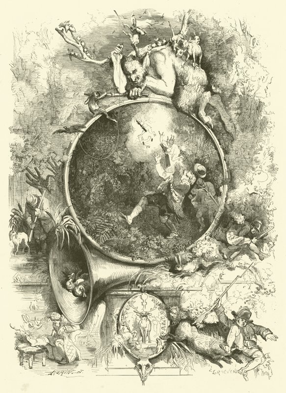 Szent Hubert, a vadászok védőszentje (metszet) alkotó: Edmond (after) Morin