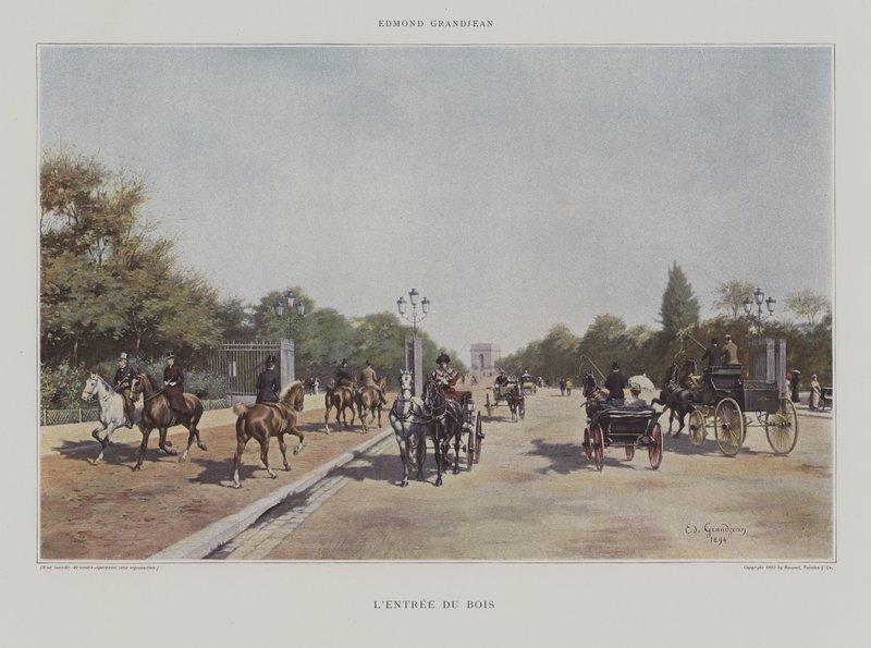 A Bois de Boulogne bejárata alkotó: Edmond Georges Grandjean