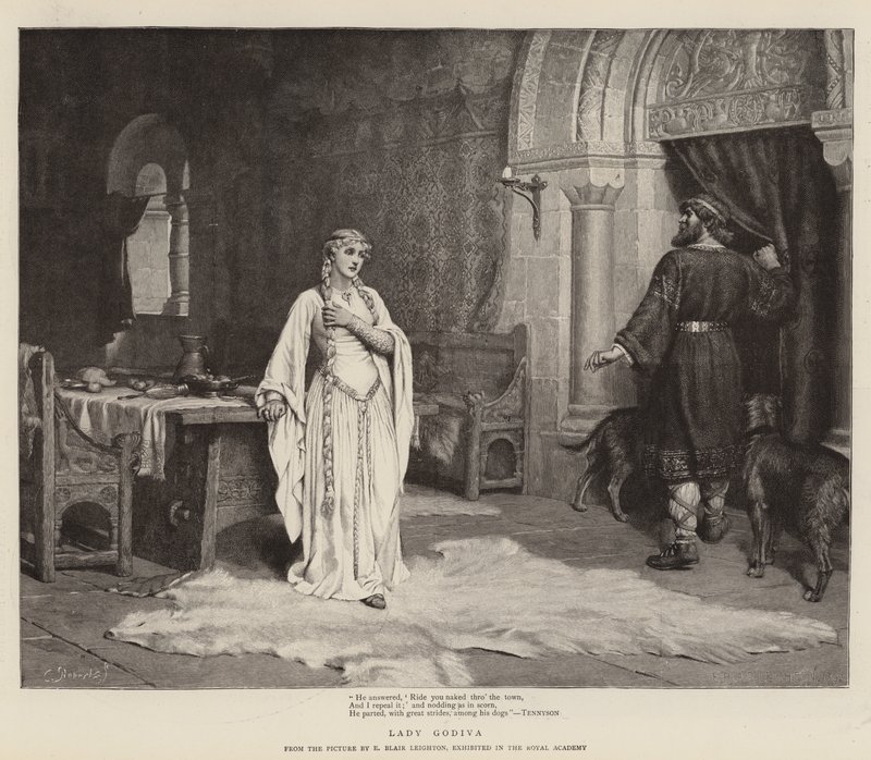 Lady Godiva alkotó: Edmund Blair Leighton