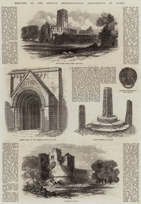 A Brit Régészeti Egyesület találkozója Leedsben alkotó: Edmund Morison Wimperis