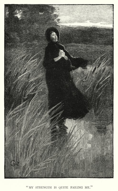 Illusztráció Jane Eyre-hez, Charlotte Bronte (metszet) alkotó: Edmund Henry Garrett
