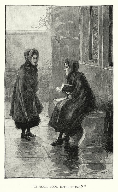 Illusztráció Jane Eyre-hez, Charlotte Bronte (metszet) alkotó: Edmund Henry Garrett