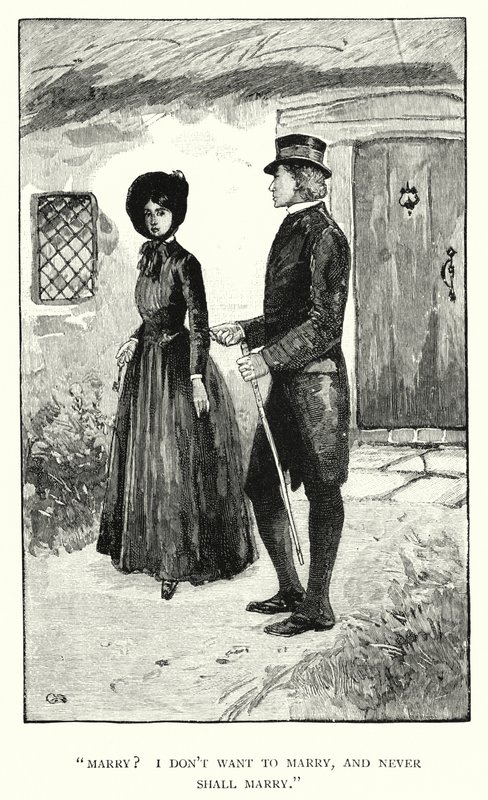 Illusztráció Jane Eyre-hez, Charlotte Bronte (metszet) alkotó: Edmund Henry Garrett