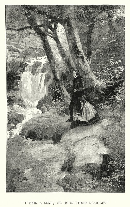 Illusztráció Jane Eyre-hez, Charlotte Bronte (metszet) alkotó: Edmund Henry Garrett