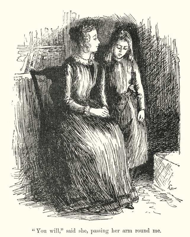 Illusztráció Jane Eyre-hez, Charlotte Bronte (litho) alkotó: Edmund Henry Garrett