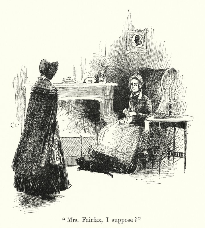 Illusztráció Jane Eyre számára, Charlotte Bronte (litho) alkotó: Edmund Henry Garrett