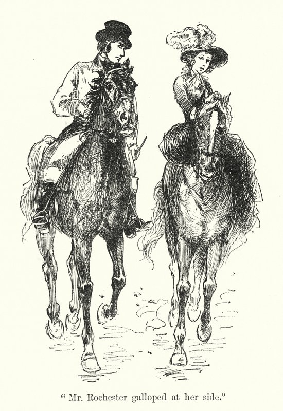 Illusztráció Jane Eyre-hez, Charlotte Bronte (litho) alkotó: Edmund Henry Garrett
