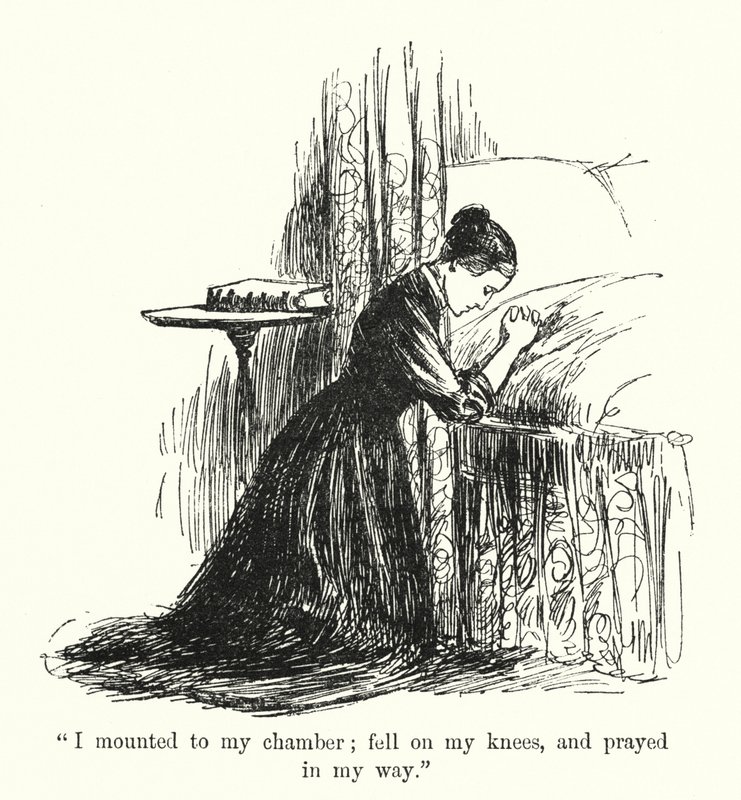 Illusztráció Jane Eyre-hez, Charlotte Bronte (litho) alkotó: Edmund Henry Garrett