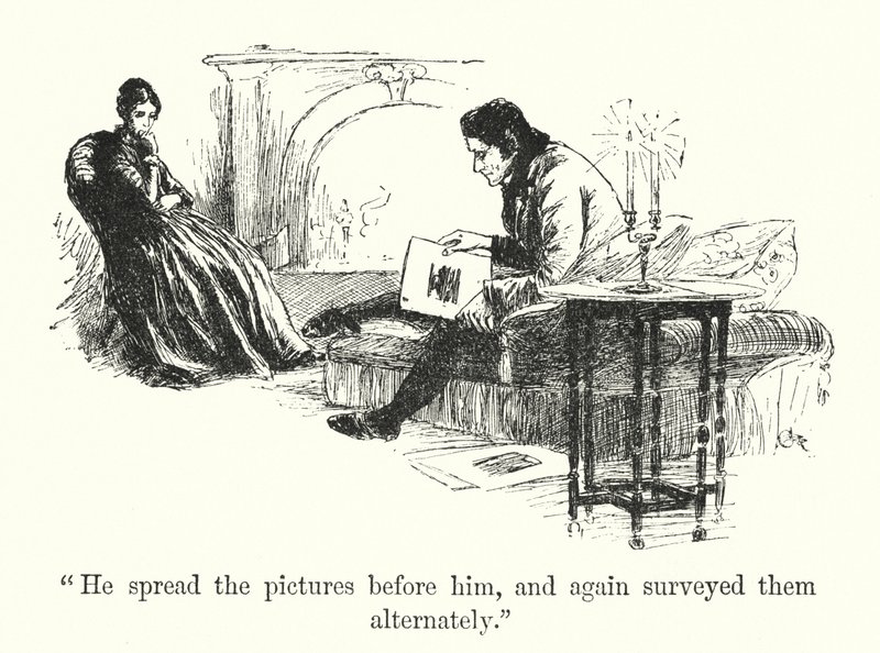 Illusztráció Jane Eyre-hez, Charlotte Bronte (litho) alkotó: Edmund Henry Garrett