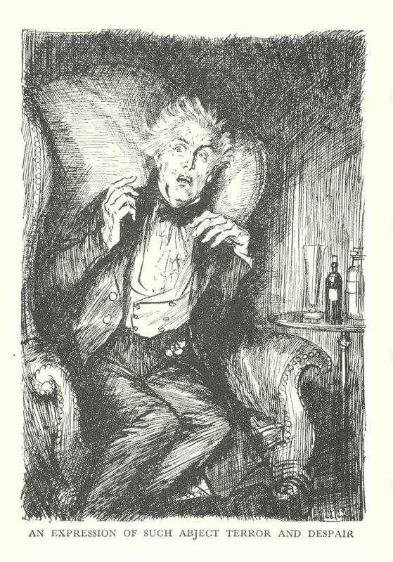 Illusztráció R. L. Stevenson The Strange Case of Dr. Jekyll  Mr. Hyde című könyvéhez (litográfia) alkotó: Edmund Joseph (after) Sullivan