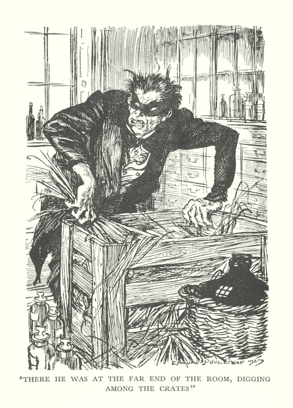 Illusztráció R. L. Stevenson The Strange Case of Dr. Jekyll  Mr. Hyde című könyvéhez (litográfia) alkotó: Edmund Joseph (after) Sullivan