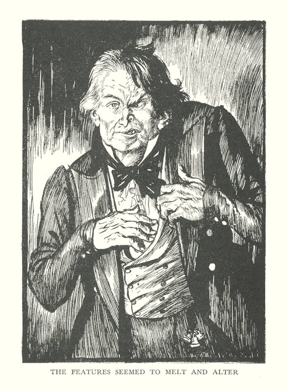 Illusztráció R. L. Stevenson The Strange Case of Dr. Jekyll  Mr. Hyde című könyvéhez (litográfia) alkotó: Edmund Joseph (after) Sullivan