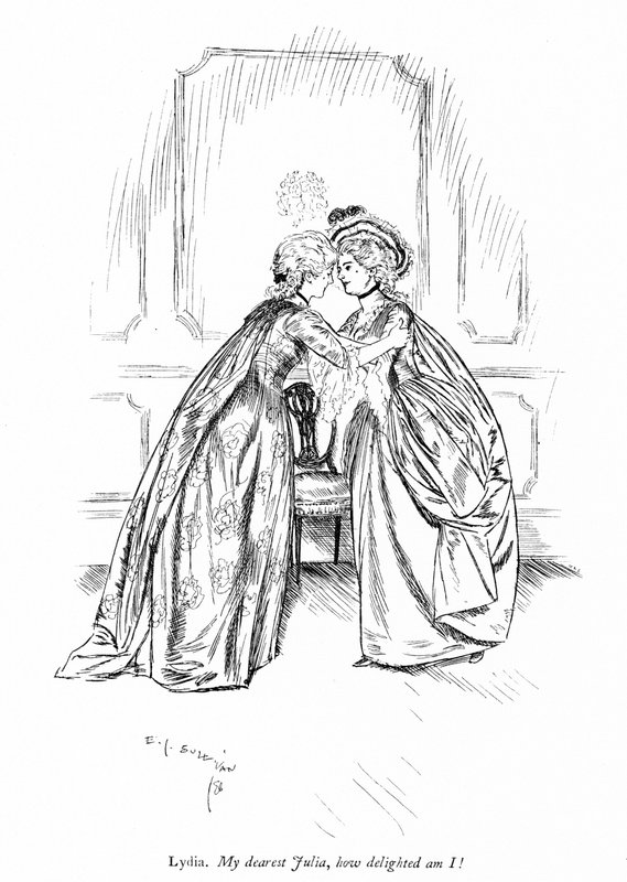 Illusztráció Sheridan The Rivals című művéhez (metszet) alkotó: Edmund Joseph (after) Sullivan