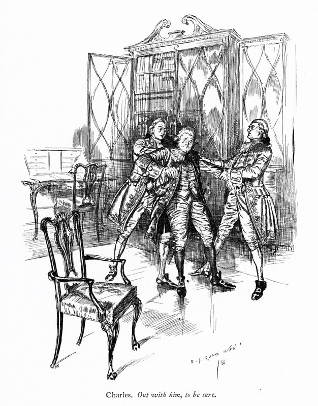 Illusztráció Sheridan A botrány iskolájához (metszet) alkotó: Edmund Joseph (after) Sullivan