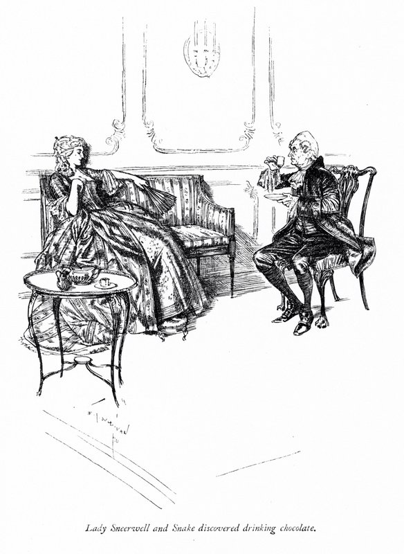 Illusztráció Sheridan A botrány iskolájához (metszet) alkotó: Edmund Joseph (after) Sullivan