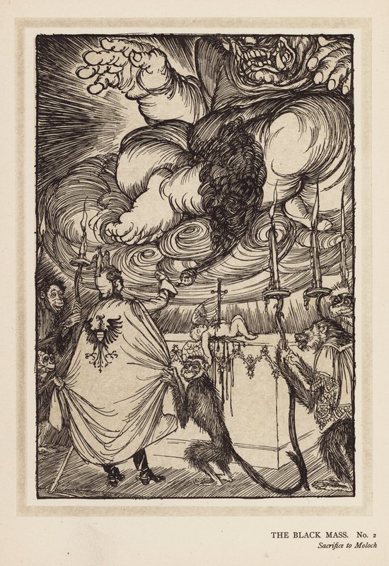 A császár füzére: Fekete mise (litográfia) alkotó: Edmund Joseph (after) Sullivan