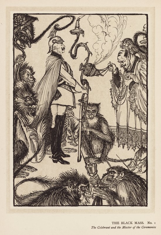 A császár füzére: Fekete mise (litográfia) alkotó: Edmund Joseph (after) Sullivan