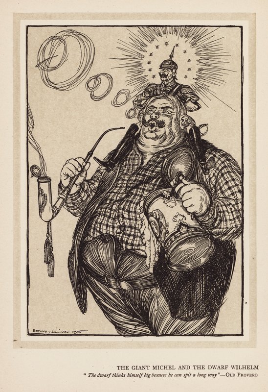 A császár füzére: Michel és a törpe Vilmos (litográfia) alkotó: Edmund Joseph (after) Sullivan