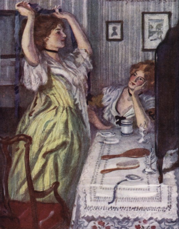Illusztráció: Oliver Goldsmith Wakefield helytartójához (színes litó) alkotó: Edmund Joseph Sullivan