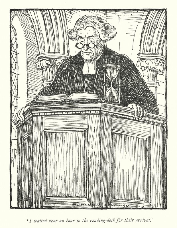 Illusztráció: Oliver Goldsmith, The Vicar of Wakefield (lithó) alkotó: Edmund Joseph Sullivan