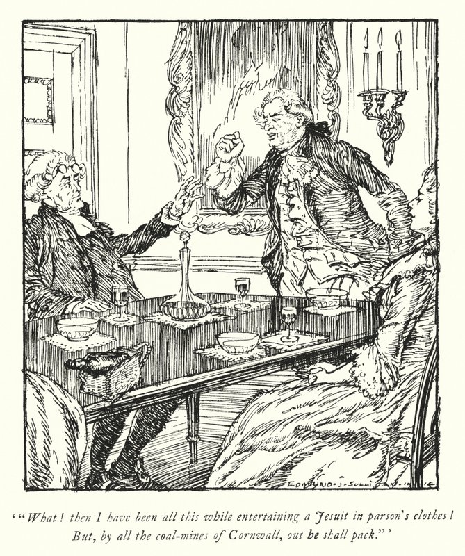 Illusztráció: Oliver Goldsmith, The Vicar of Wakefield (lithó) alkotó: Edmund Joseph Sullivan