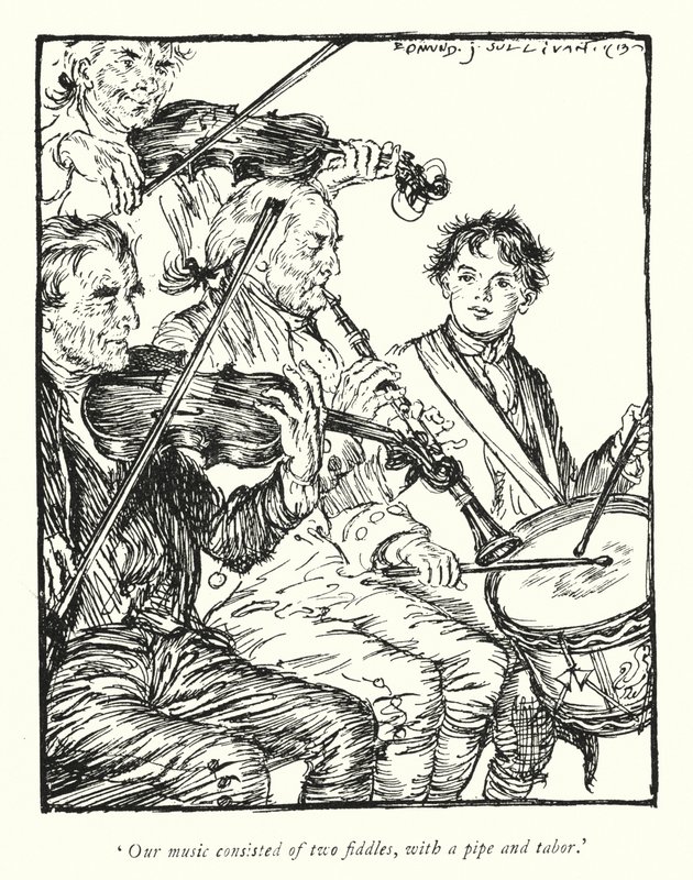 Illusztráció: Oliver Goldsmith, The Vicar of Wakefield (lithó) alkotó: Edmund Joseph Sullivan