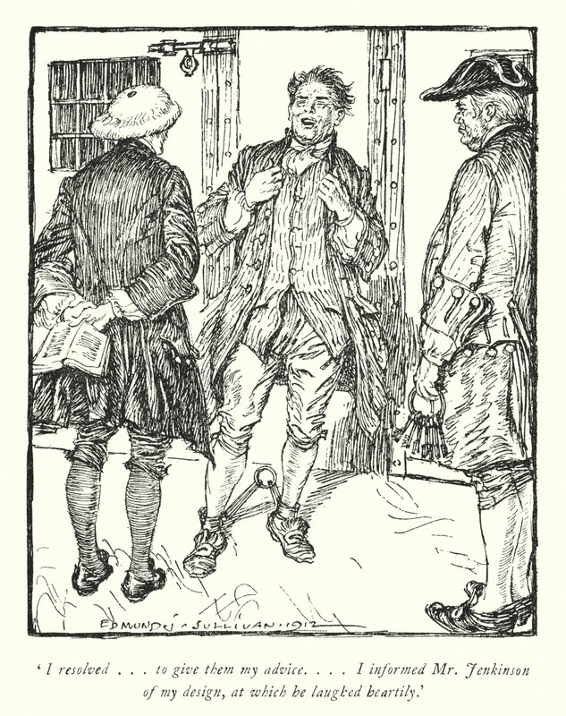 Illusztráció: Oliver Goldsmith, The Vicar of Wakefield (litho) alkotó: Edmund Joseph Sullivan