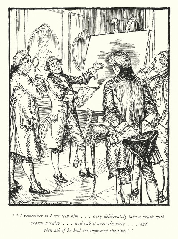 Illusztráció: Oliver Goldsmith, The Vicar of Wakefield (litho) alkotó: Edmund Joseph Sullivan